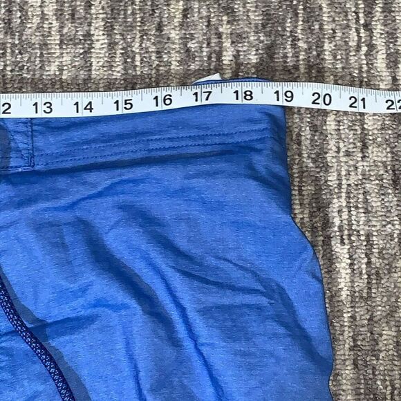 Dry Vent Mens Size XL Lined Swim Water Shorts Blue Elastic Waist Drawstring - Picture 3 of 5